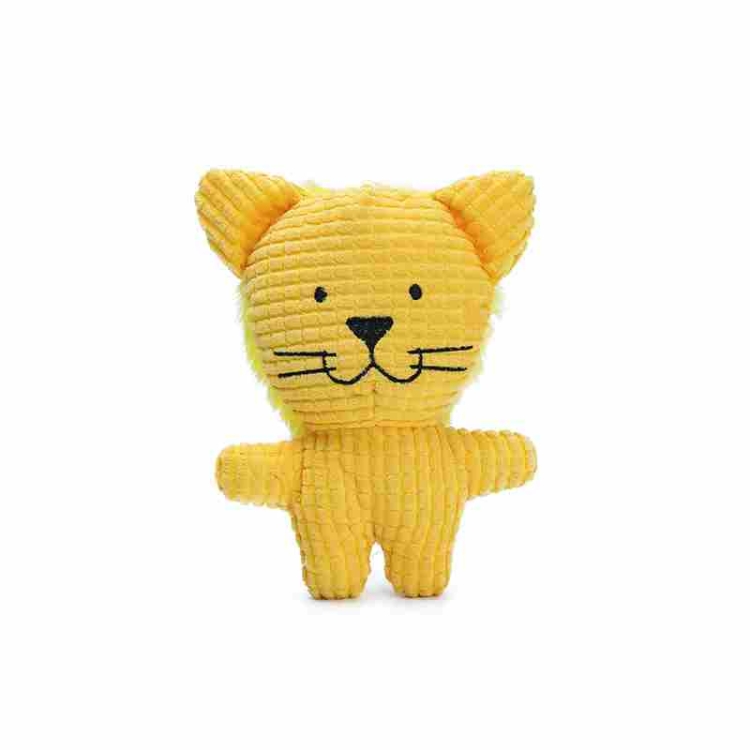 Plush fabric Monkey Lion Cow shaped  dog toy