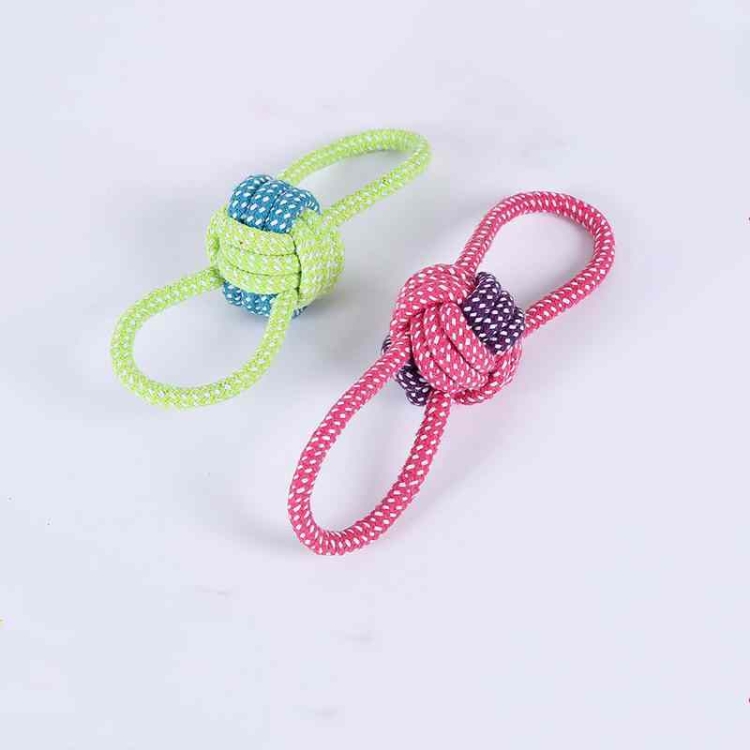 Cotton rope Binaural Pet Knot Toy dog toy