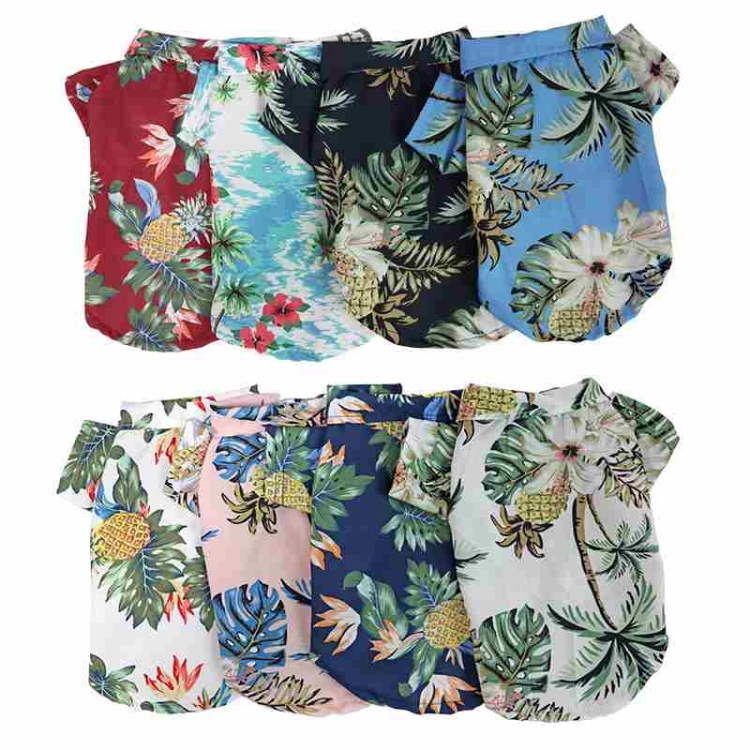 Summer clothes with different trees pattern