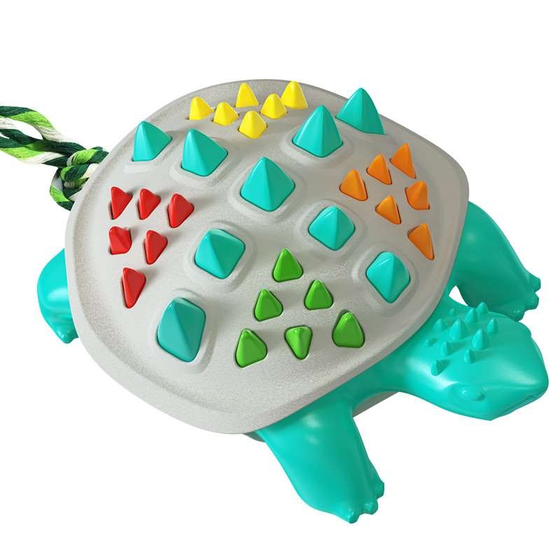 Turtle shaped dog chew toy