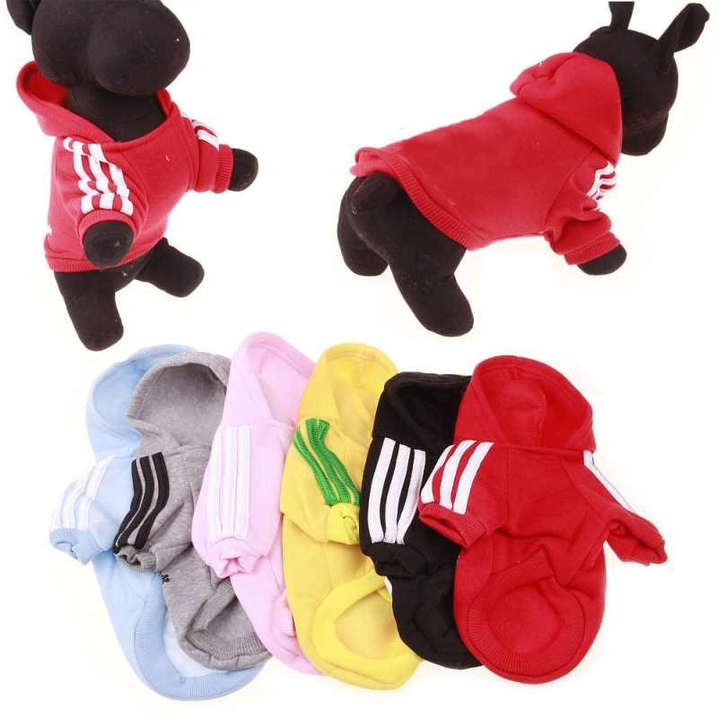 Winter Grey pink red blue yellow black solid colour dog clothes