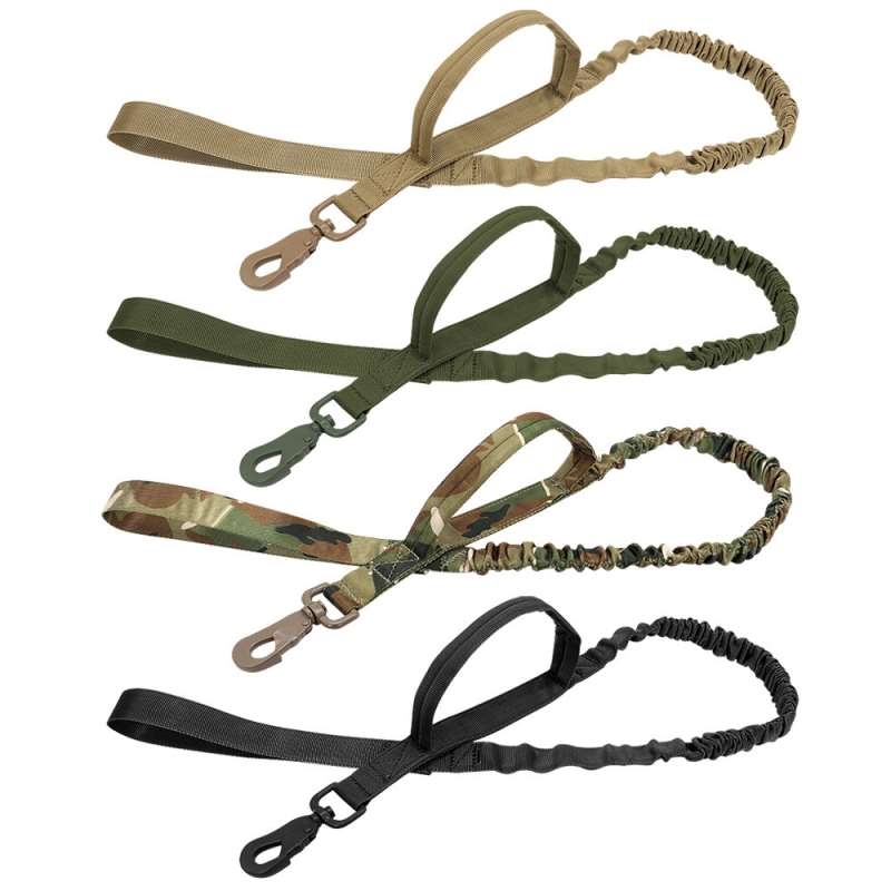 Black Khaki Army Green Camo Tactical dog leash