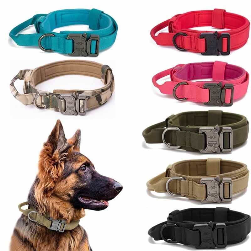Nylone Solid Color Tactical Pet Collar