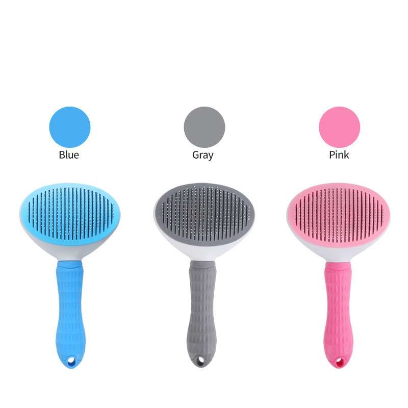 Blue Grey Pink Cleaning Artifact Pet Comb