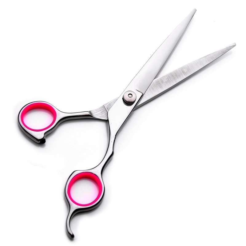6 inch and 7 inch red flat scissors