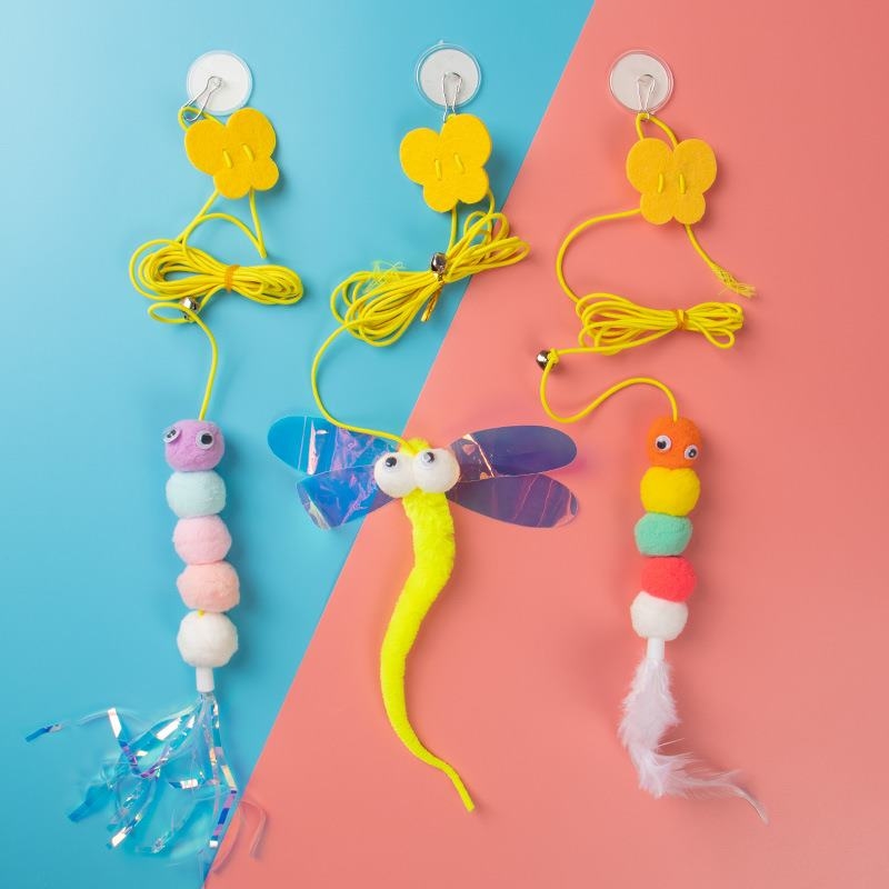 Hanging toys for cat in the shape of different animals