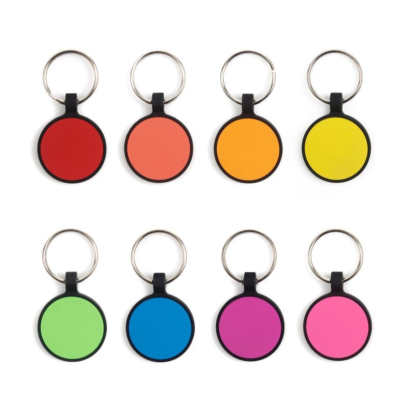 Factory direct sales round silicone pet tag