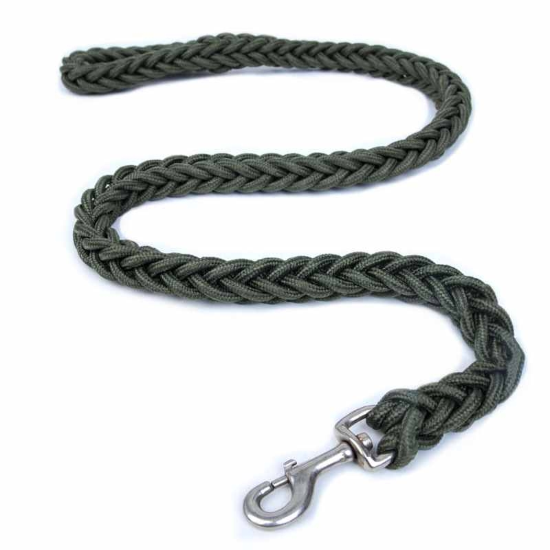 Two-color eight-strand braided dog leash