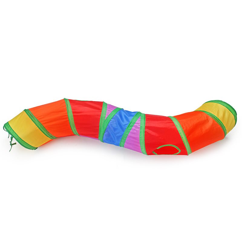 Rainbow S-shaped cat tunnel