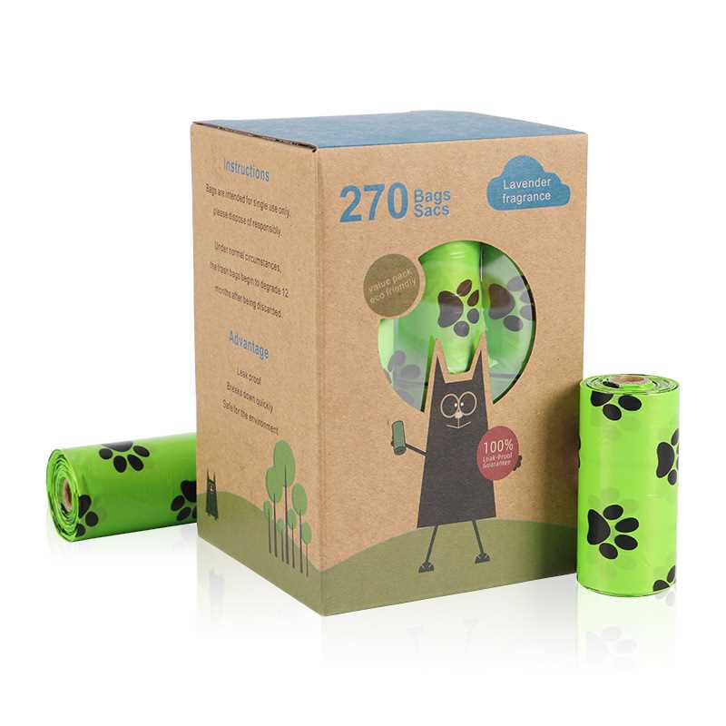 18 rolls degradable pet waste poop bag