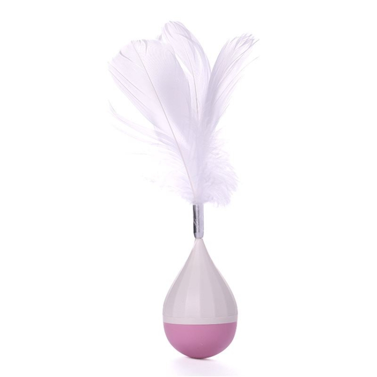 Feather tumbler cat toy