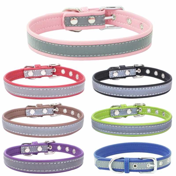 Seven colour microfiber  pet collar