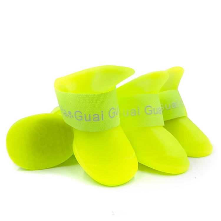 Non-slip waterproof pet silicone rain boots