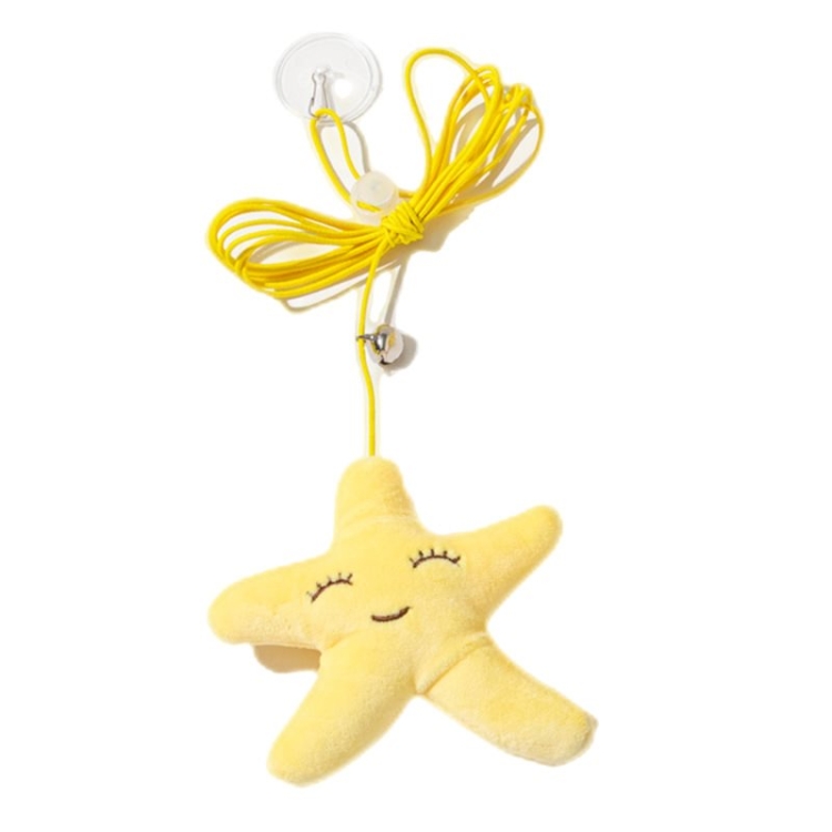 Starfish and ladybug hanging cat toy