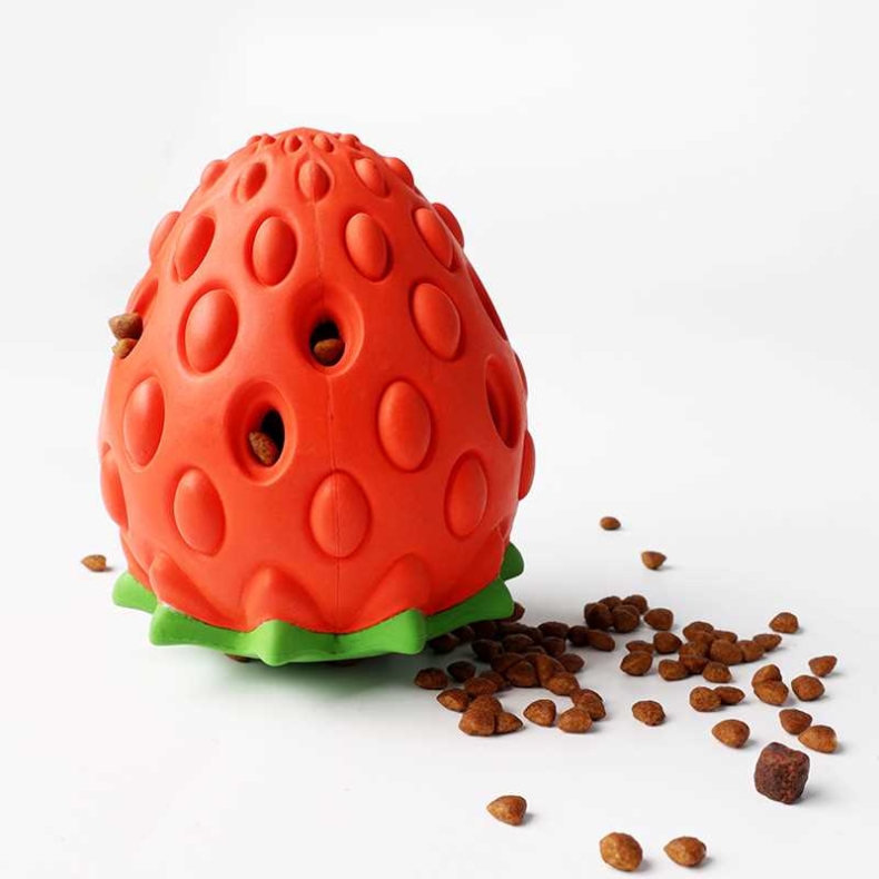 Strawberry Shaped Dog Toy