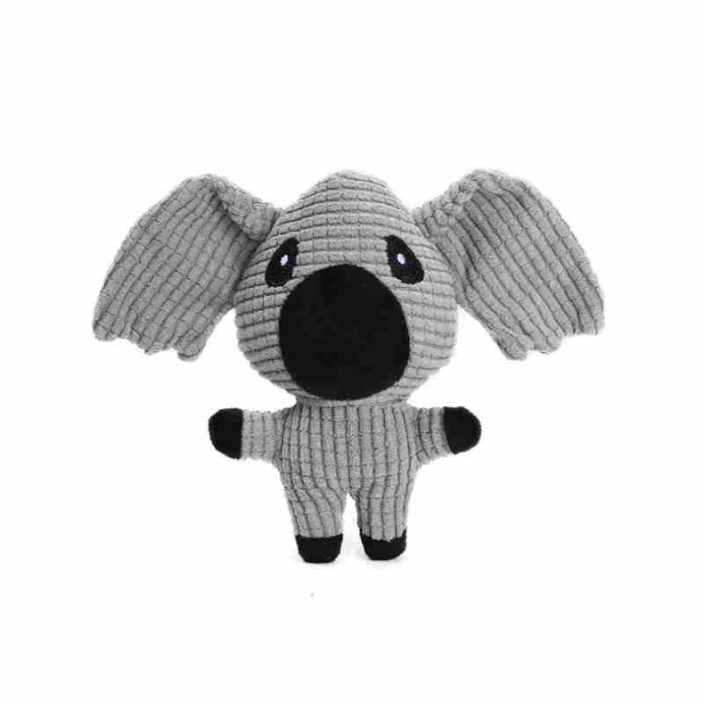 Plush fabric Koala Elephant Rabbit shaped  dog toy