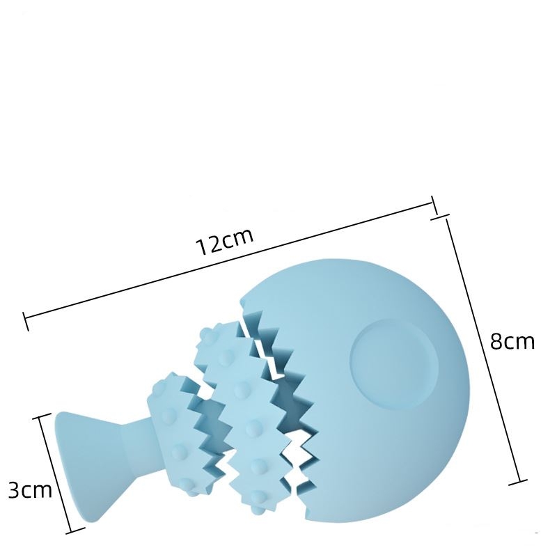 Fishbone Shape Leaky Food Toy