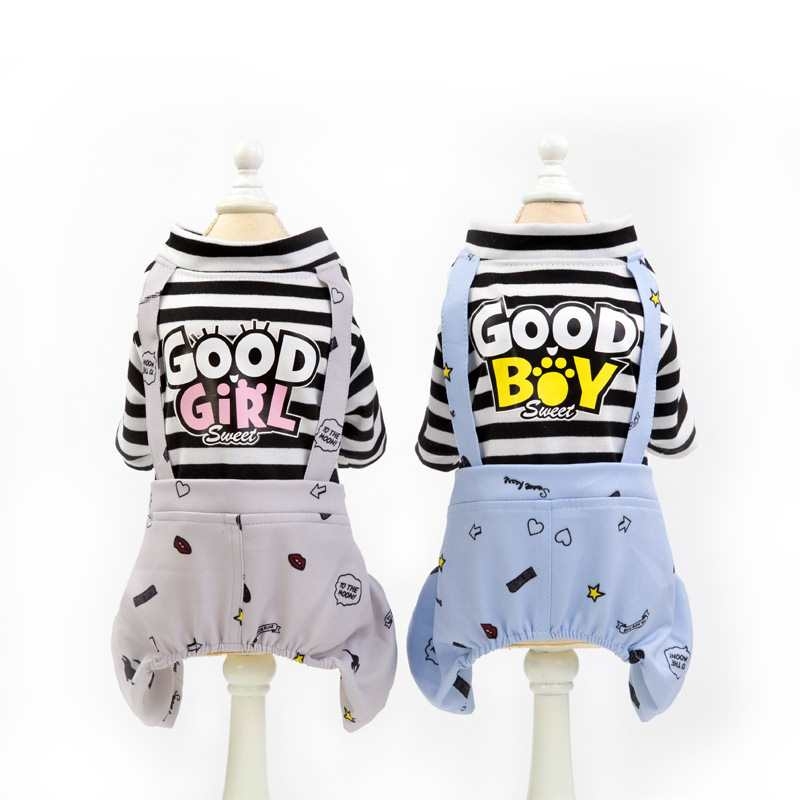 Summer good boy and good girl suspender  dog skirt