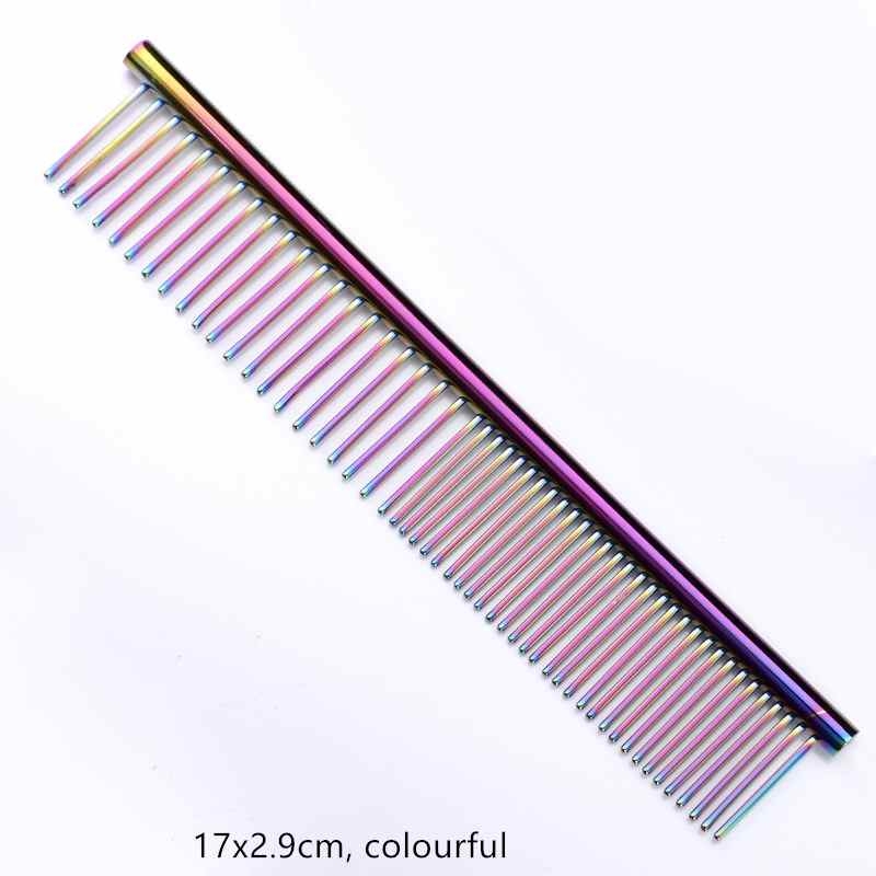 All stainless steel pet comb