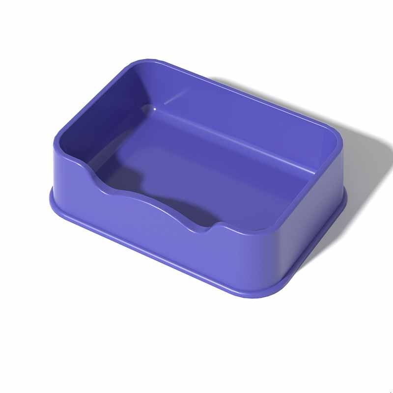 Solid colour big cat litter box