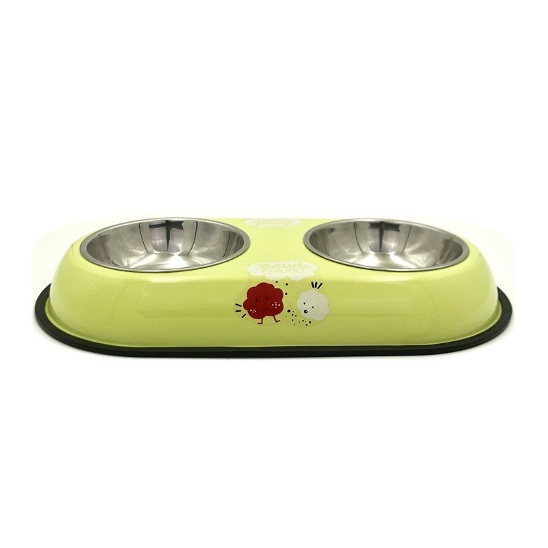 Anti-overturning cartoon pet bowl