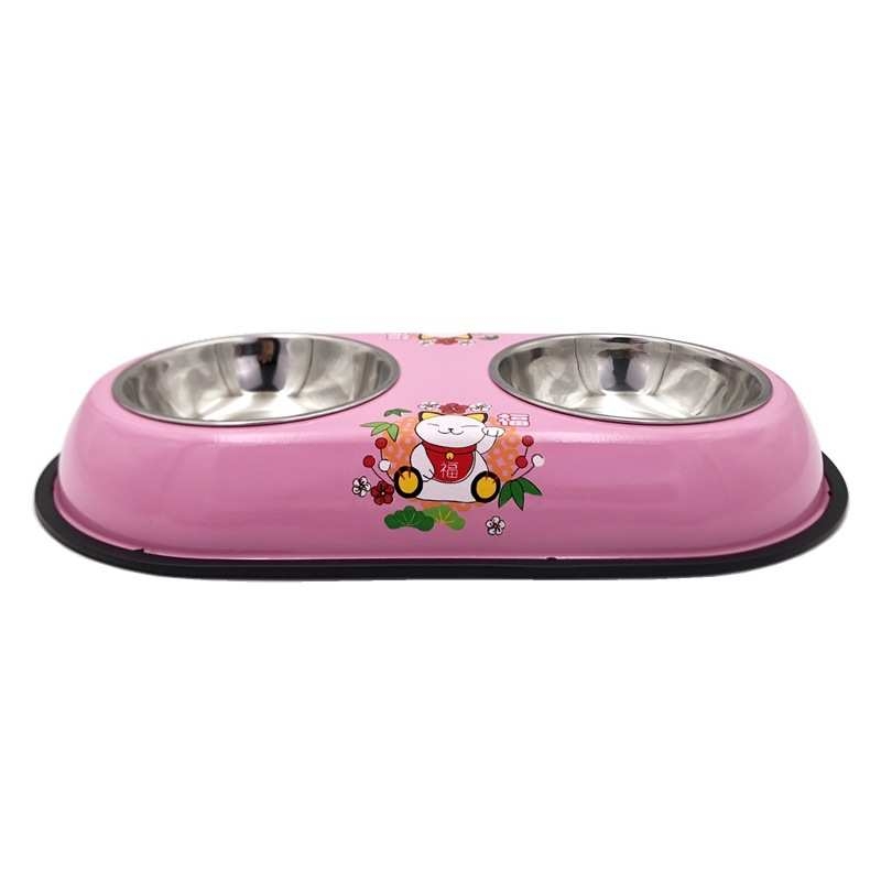 Anti-overturning cartoon pet bowl