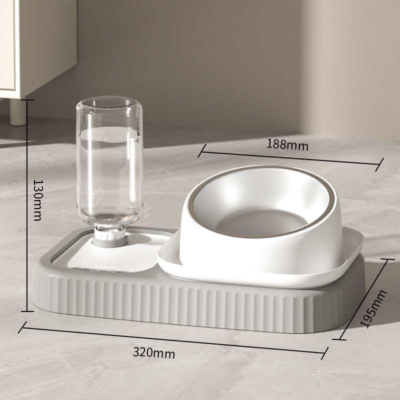 Water and food pet bowl