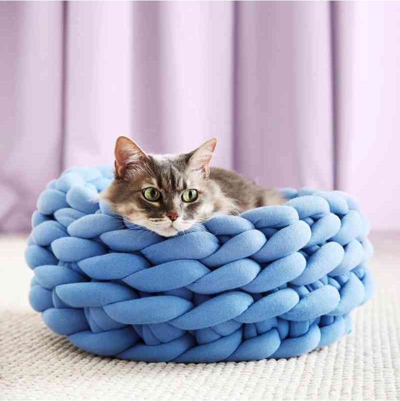 Stuffed Cotton Shag Woven Washable Kennel